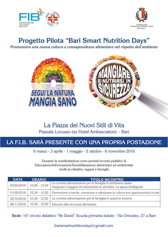 Locandina Bari Smart Nutrition Day
